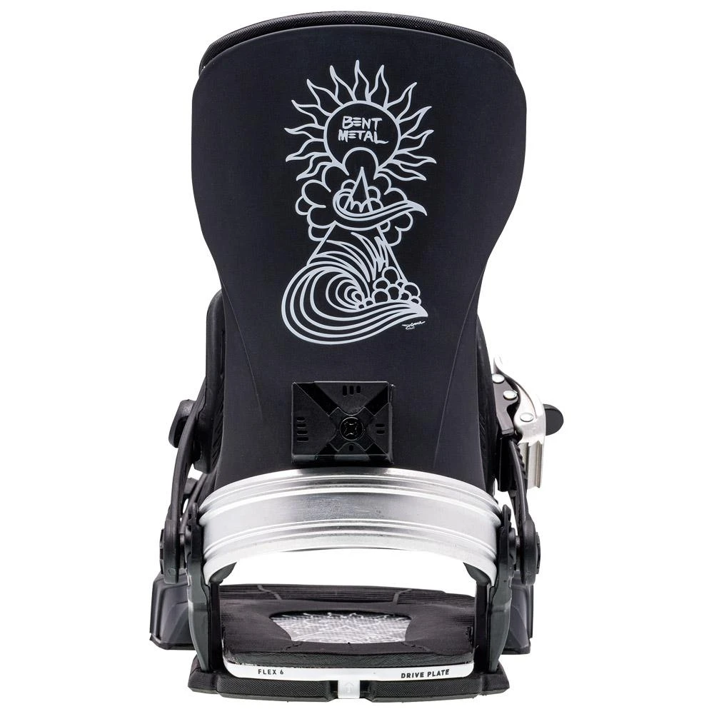Fijaciones Snowboard Bent Metal Transfer Black Silver 5 Fijaciones Snowboard Bent Metal Transfer Black Silver - Imagen 3