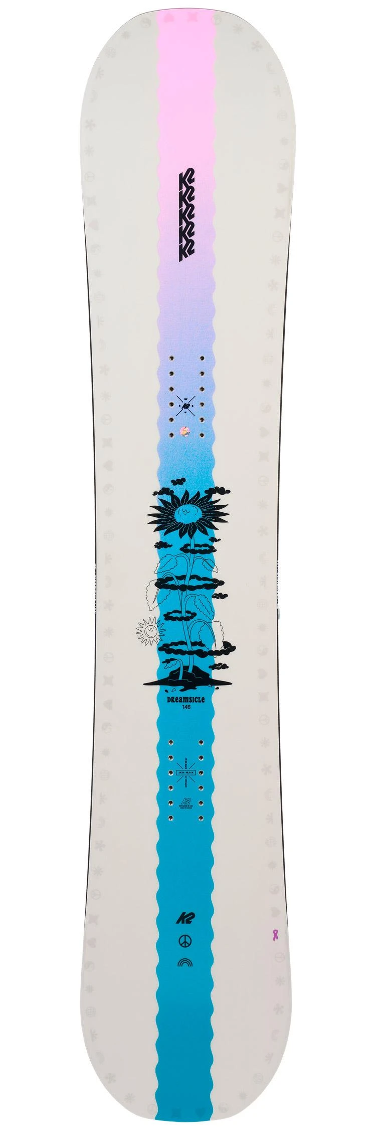 K2 Pack Snowboard Dreamsicle Design + Fij 3 K2 Pack Snowboard Dreamsicle Design + Fij