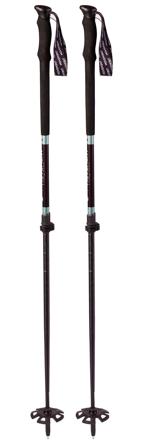Bastones Movement X-Plore 2 Alu W Black Water Green 3 Bastones Movement X-Plore 2 Alu W Black Water Green