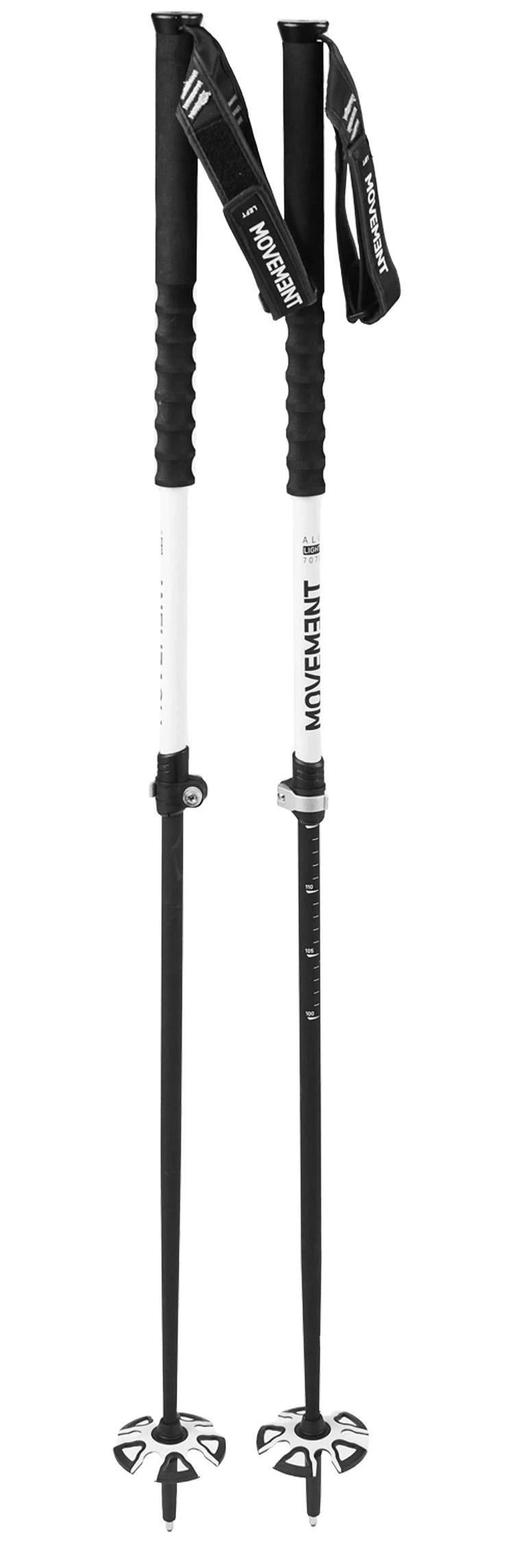 Bastones Movement Freeski Alu 2 Black White 3 Bastones Movement Freeski Alu 2 Black White