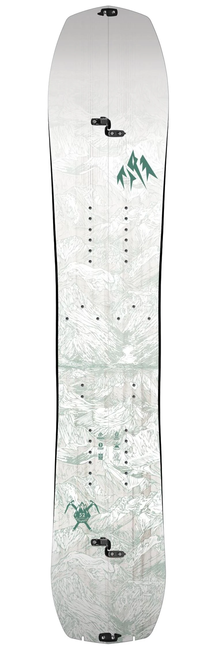 Jones Pack Snowboard Women's Solution Splitboard + Fij 3 Jones Pack Snowboard Women's Solution Splitboard + Fij