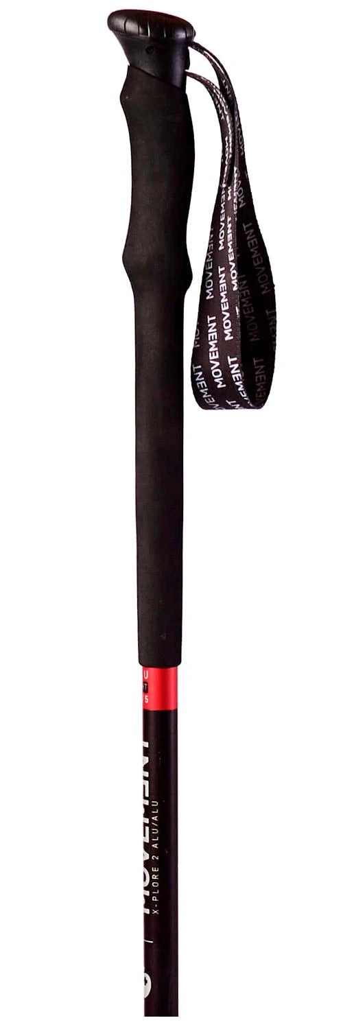 Bastones Movement X-Plore 2 Alu W Black Carmin 4 Bastones Movement X-Plore 2 Alu W Black Carmin - Imagen 2