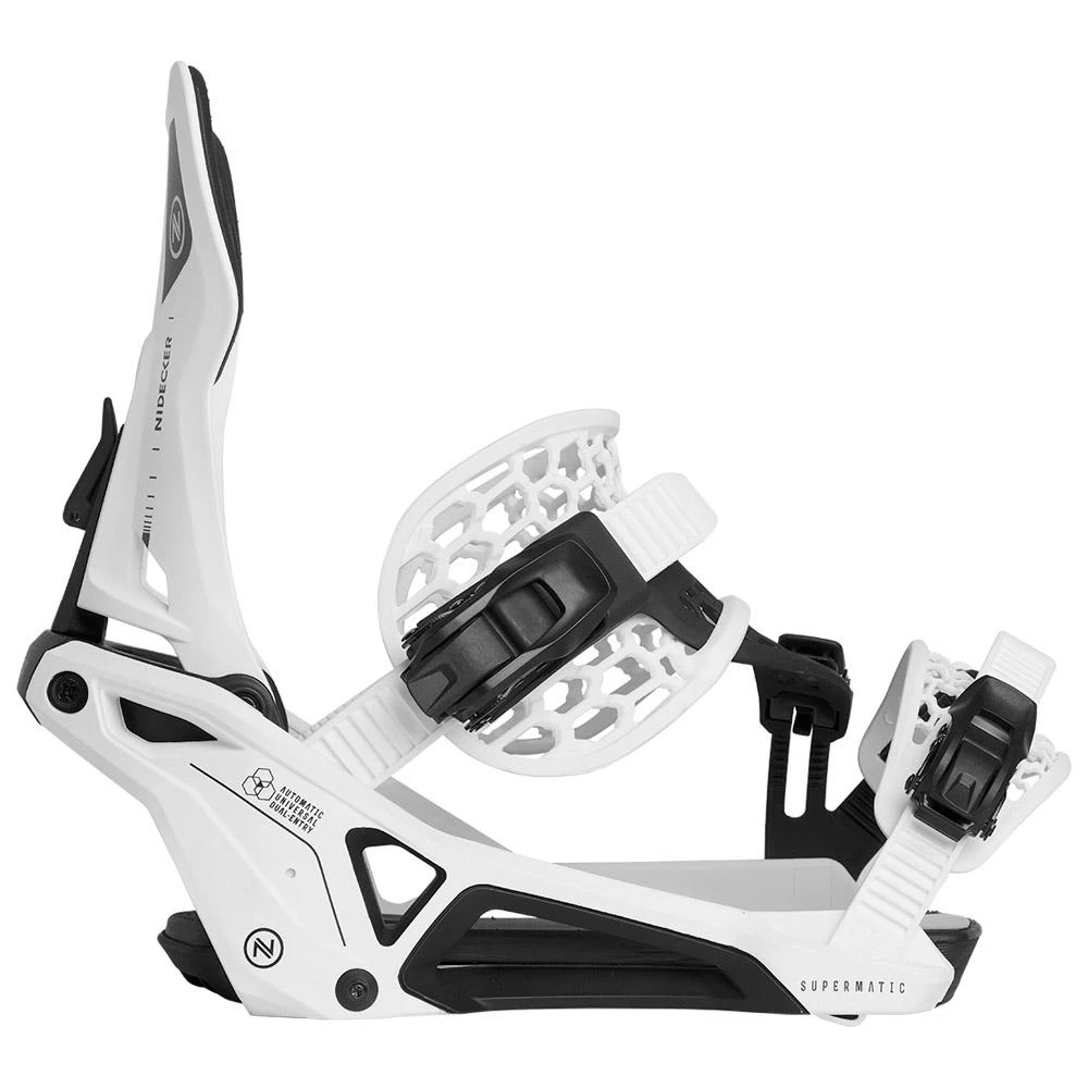 Fijaciones Snowboard Nidecker Supermatic White 6 Fijaciones Snowboard Nidecker Supermatic White - Imagen 4