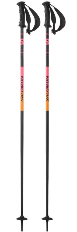 Bastones Salomon Shiva Black Shocking Pink