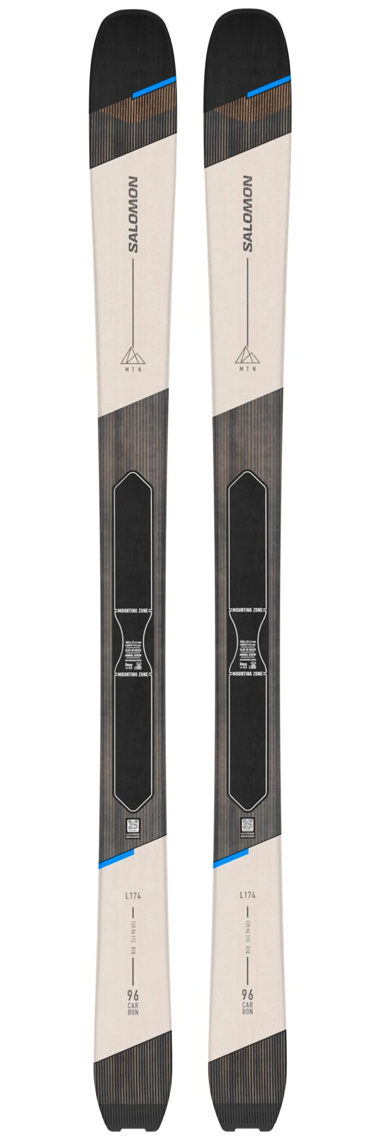 Esquís De Travesía Salomon Mtn 96 Carbon 3 Esquís De Travesía Salomon Mtn 96 Carbon
