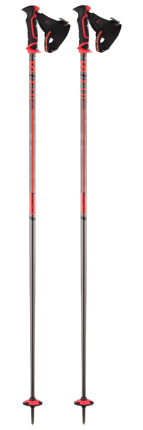 Bastones Salomon X10 Ergo S3 Black Red 3 Bastones Salomon X10 Ergo S3 Black Red